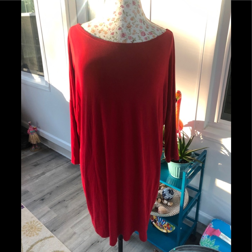 Red Small Piko dress